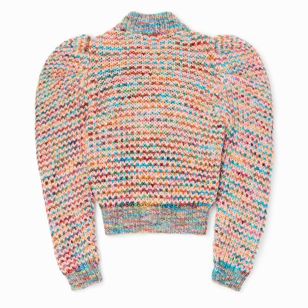 Ulla Johnson Multicolor Pastel Knit Crewneck Sweater